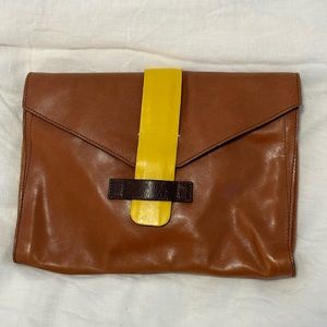 Maje Brown Leather Crossbody